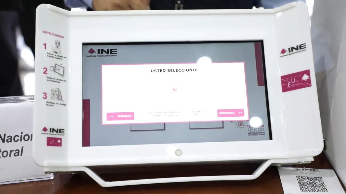 INEMexico on Twitter: "➡️ La #UrnaElectrónica 7.0 del INE garantiza a la  ciudadanía la emisión de su voto de forma rápida y segura, y se empleará de  manera vinculante en las #Elecciones2023MX
