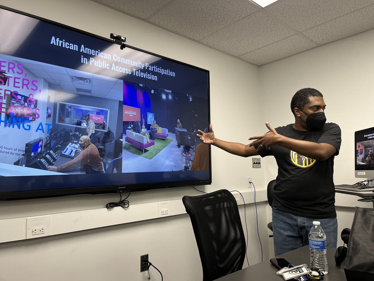 Andrea Wenzel (@andreawenzel.bsky.social) (@andreawenzel) on Twitter photo Much gratitude to <a href="/cratebeats/">Dr. Antoine Haywood</a> for sharing experience w/ archival & oral history research w/ my <a href="/TUKleincollege/">Klein College</a> <a href="/temple_mcphd/">Temple M&C PhD</a> qualitative methods class! And giving students an intro to the possibilities of PEG & <a href="/PhillyCAM/">PhillyCAM</a> history Much gratitude to <a href="/cratebeats/">Dr. Antoine Haywood</a> for sharing experience w/ archival & oral history research w/ my <a href="/TUKleincollege/">Klein College</a> <a href="/temple_mcphd/">Temple M&C PhD</a> qualitative methods class! And giving students an intro to the possibilities of PEG & <a href="/PhillyCAM/">PhillyCAM</a> history