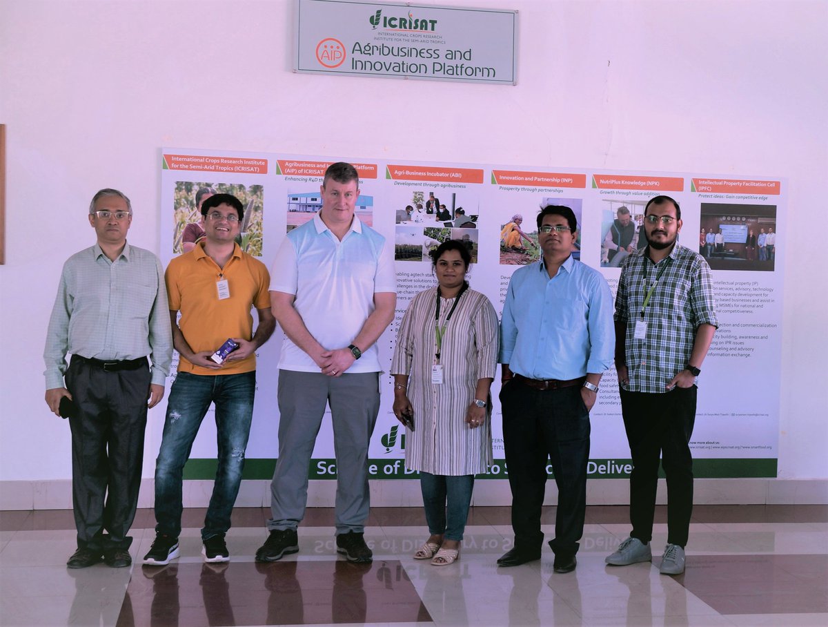 Eric J Dowd, Senior Manager and Arun Shetty, GCS & T Scientist Peanut Plant Science, @MarsWrigley Confectionery visited pilot processing facility of Agribusiness and Innovation Platform @ICRISAT today Check out photos from the visit here ,⬇️ @SDattamazumdar @S_Aravazhi