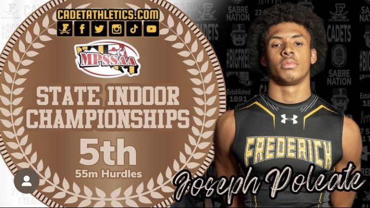 josephpoleate's tweet image. Finished 5th In the Class 3A Championship with a new Pr of 8.07 and only a month of Training..(Lane 1)