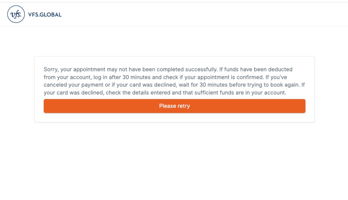 ajchon's tweet photo. @vfsglobalcare your payment portal on your website has been down since Monday, Feb 20th. Was told it was resolved this morning but I'm getting the same error after clearing my cookies/cache. https://t.co/Rvxqwd11vW