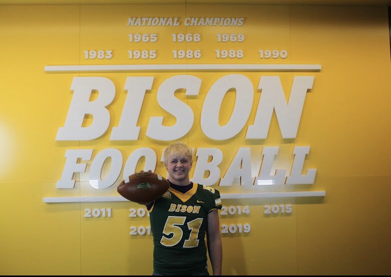 DierenTrevor's tweet photo. Had a great junior day visit at NDSU!! @Coach_Roehl @PetersNDSU @Coach_Entz 
@NDSUfootball https://t.co/Ybl5LyUt7M