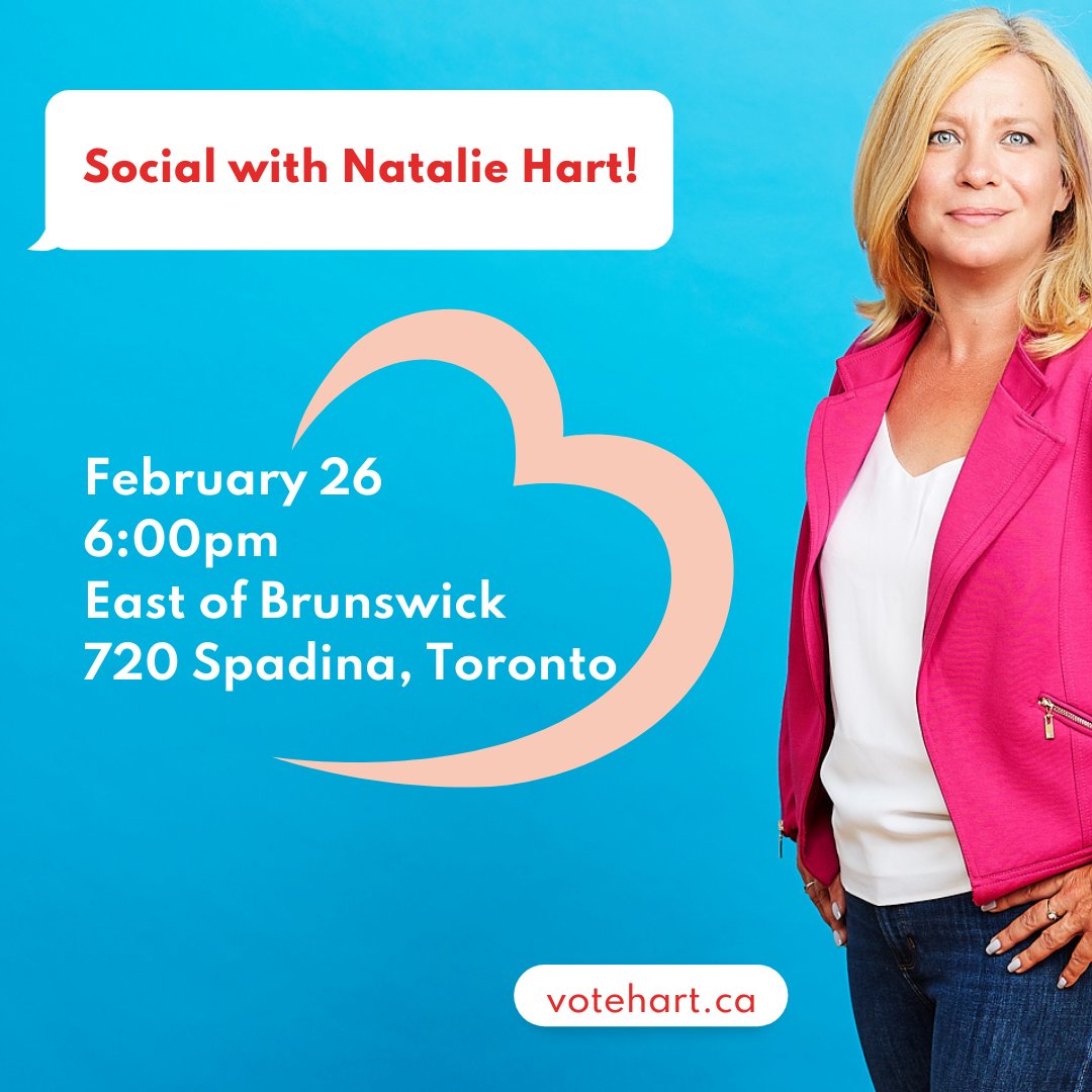HartNatalieA's tweet photo. We're just 7 days from #olpagm in Hamilton! Join me Sunday for a social at East of Brunswick, 720 Spadina in Toronto at 6PM. The countdown is on! #LeadWithYourHart https://t.co/c7QhBg0bzF