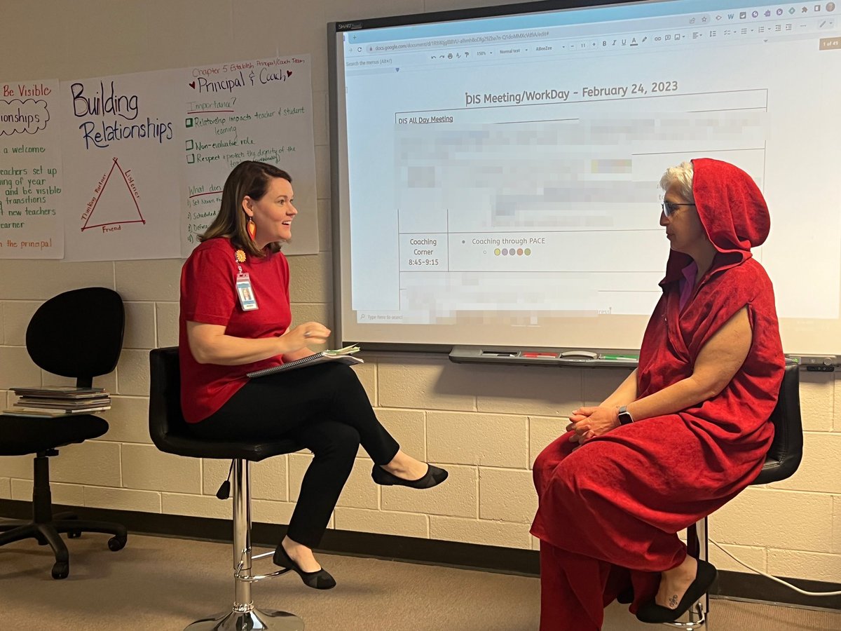 AplinEDU's tweet photo. 🔴#FabuDIS5 team full day of PD &amp; #collaboration @AdobeExpress @LumioSocial #UDL @Progress_Led 
 
🐺Modeled PACE problem resolving coaching by playing Little Red Riding Hood

❤️Thanks @CarolCLunsford for organizing today’s Coaching Corner
#OurD5Story https://t.co/jGDXz9liGc