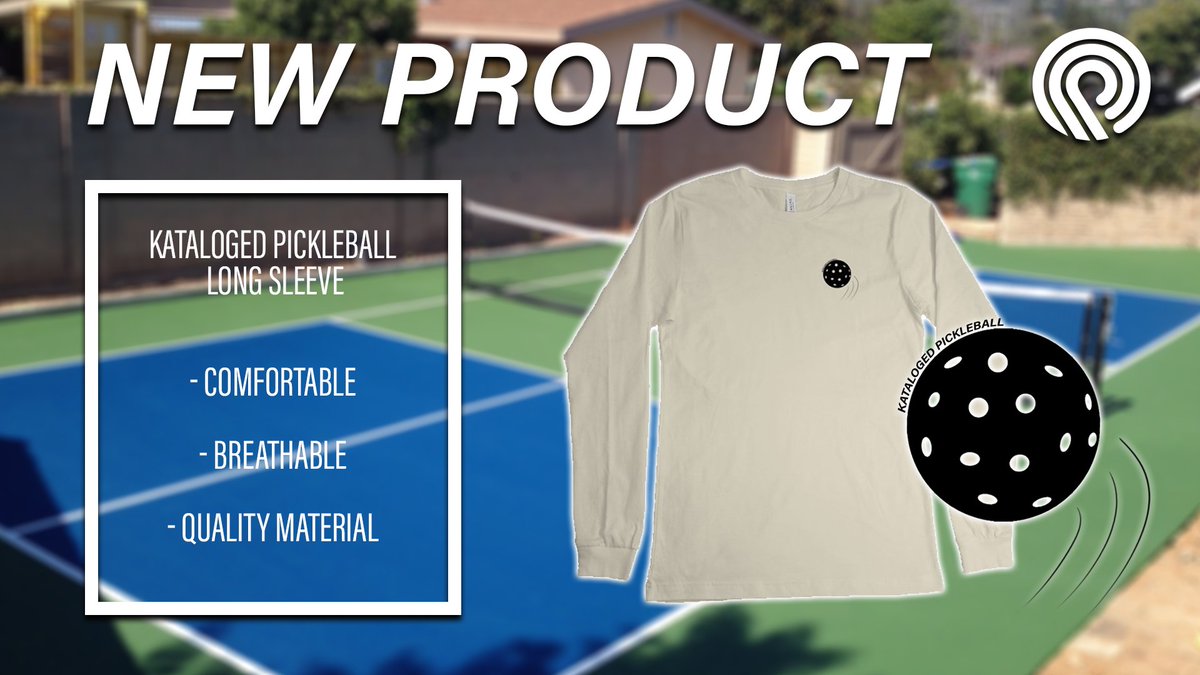 KATALOGED's tweet photo. Have you heard about the #1 growing sport? 🎾

Look good on and off the court with this long sleeve.

#KATALOGED #PICKLEBALL https://t.co/K7xoL3TXXW
