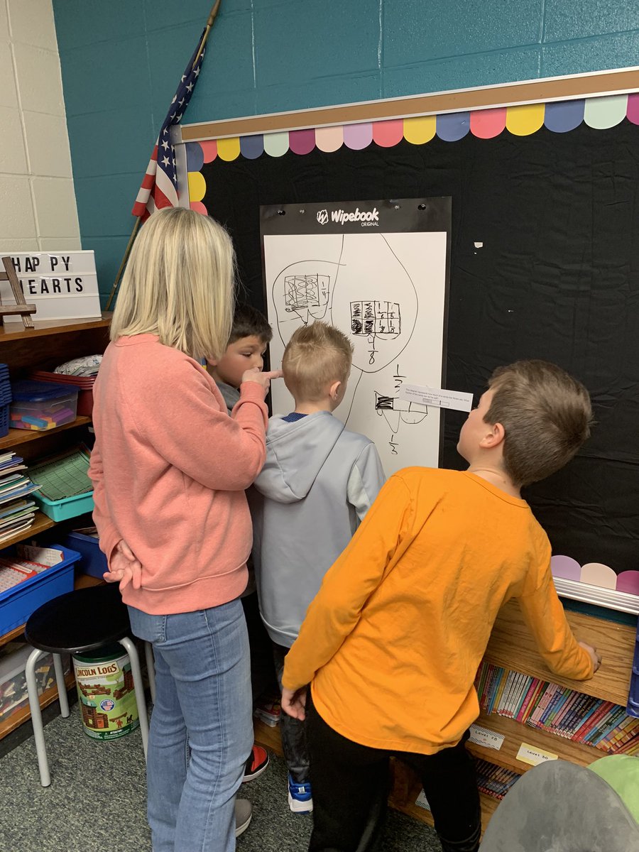 TaraEstep's tweet photo. Loved seeing the awesome thinking from these 3rd graders today! @KimCawelti #tigerpride #collaborativethinkers #problemsolvers https://t.co/pijqyRpot6