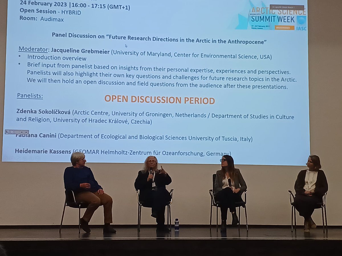 Fabiana Canini (@CaniniFabiana) on Twitter photo 2023-02-24 23:24:39 Meaningful exchange of ideas for the #ASSW2023 final panel discussion
#Arctic #PolarScience #climate #sustainability #ScienceCommunication Meaningful exchange of ideas for the #ASSW2023 final panel discussion
#Arctic #PolarScience #climate #sustainability #ScienceCommunication