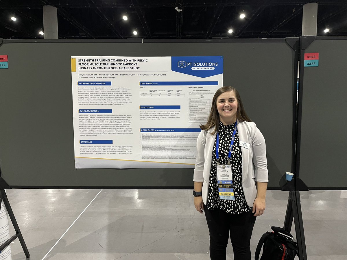 MUSC DPT grad presenting @APTAtweets <a href="/APTAcsm/">#APTACSM</a>!  Way to go Emma Harrison!