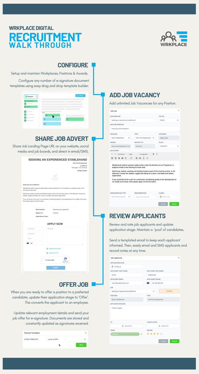 wrkplacedigital's tweet photo. Still asking job applicants to email you? 

Wrkplace #HR makes it easier for applicants to apply and simplifies your hiring &amp; onboarding process.

Also avail within @prism_horse accounts. https://t.co/SkpMQPUP9f