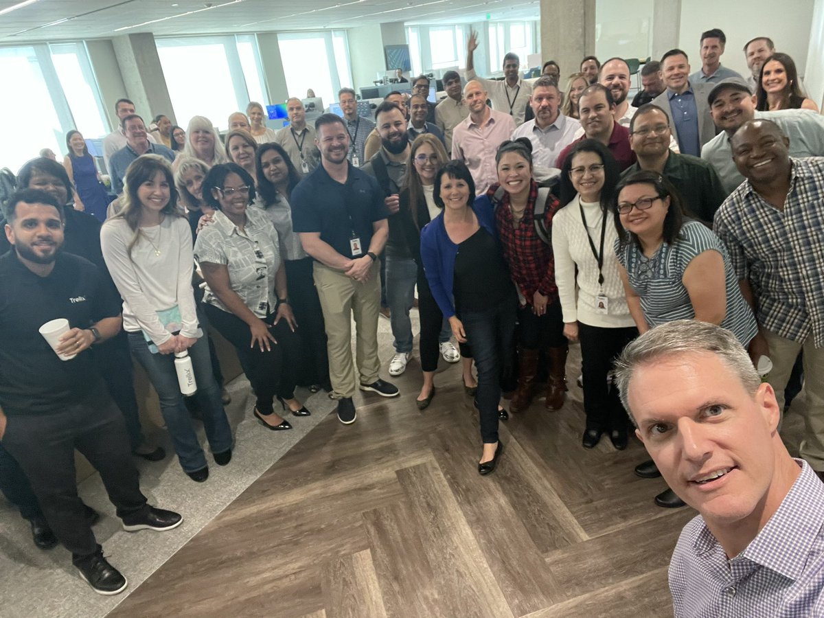 An amazing week in our Plano office with incredible Trellix teammates …. is so, so, so very good for the soul. Thanks to the teams that inspire me each and every day 🤗 #SoulfulWork #TeamTrellix