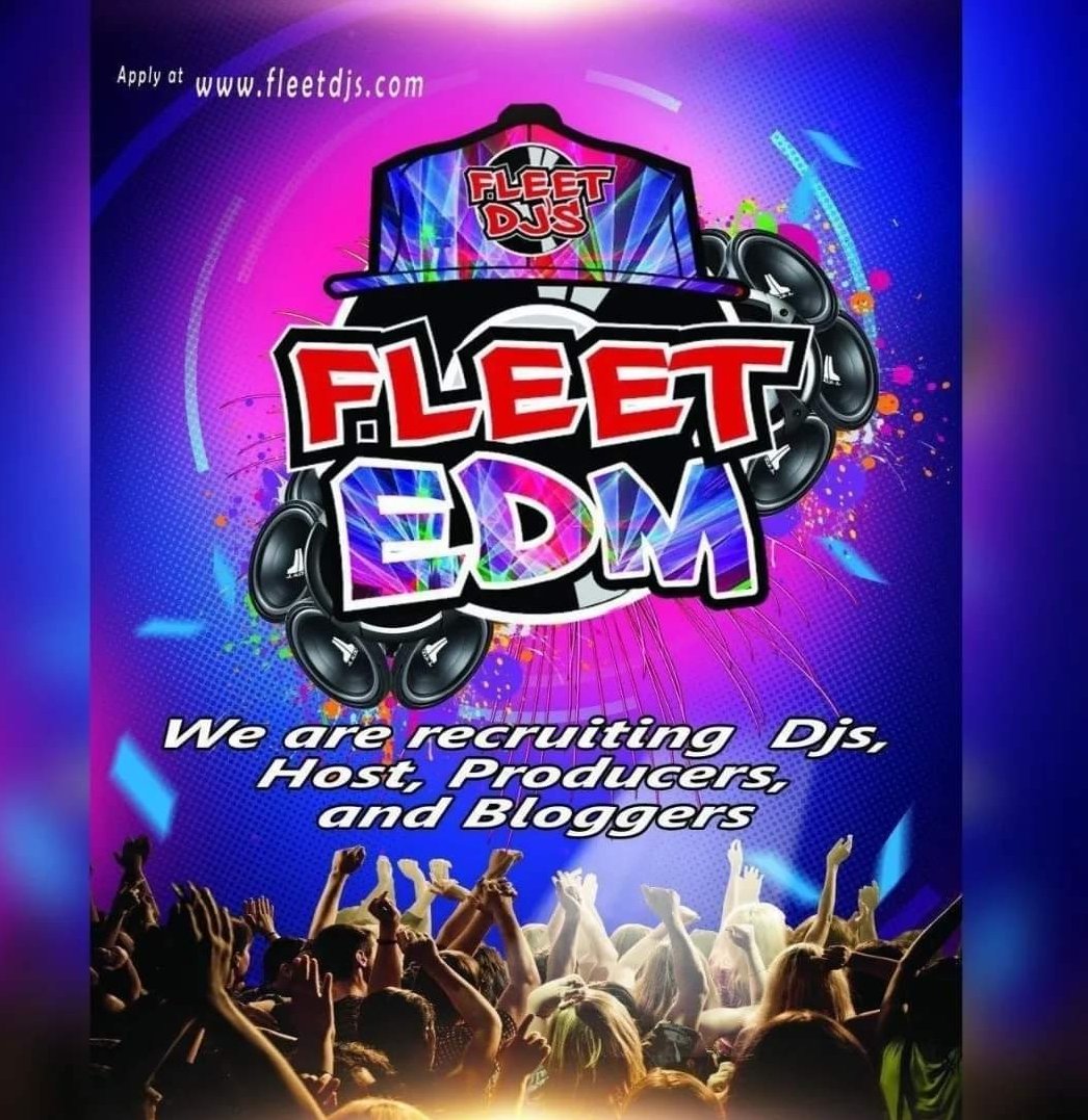 fleetedmdivisi1's tweet photo. TAP IN!!! WE ARE RECRUITING FLEET DJS ARE TAKING OVER COME ROCK IT WITH THE WORLD 🌎 WIDE FLEET DJS #FleetDJs #FleetNation #FleetTakeOver @FLEETDJS @fleetnation1 @Twitter https://t.co/a03UJN0FUK