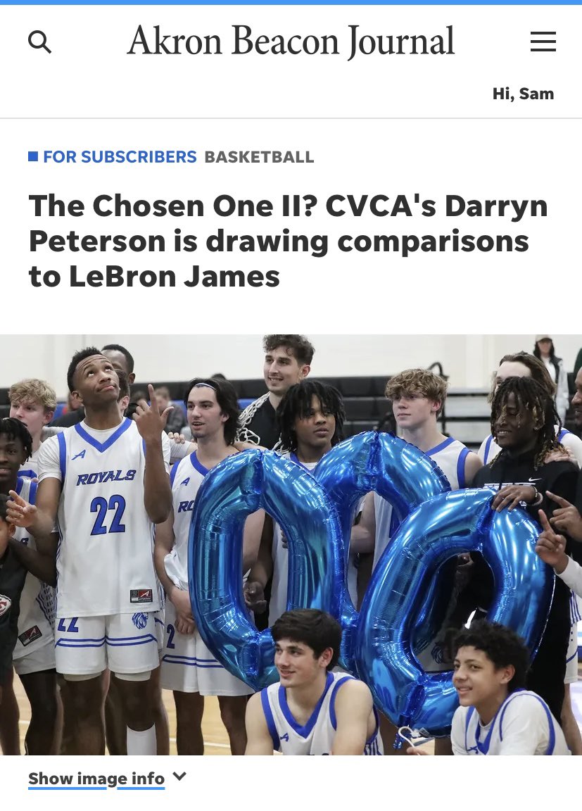 AmicoHoops's tweet photo. Closest kid I’ve seen to a young LBJ. Does it all. And from Northeast Ohio (and at my alma mater no less) @CVCAathletics 

https://t.co/KcP6nnSWlH https://t.co/vHAqBeVTbw