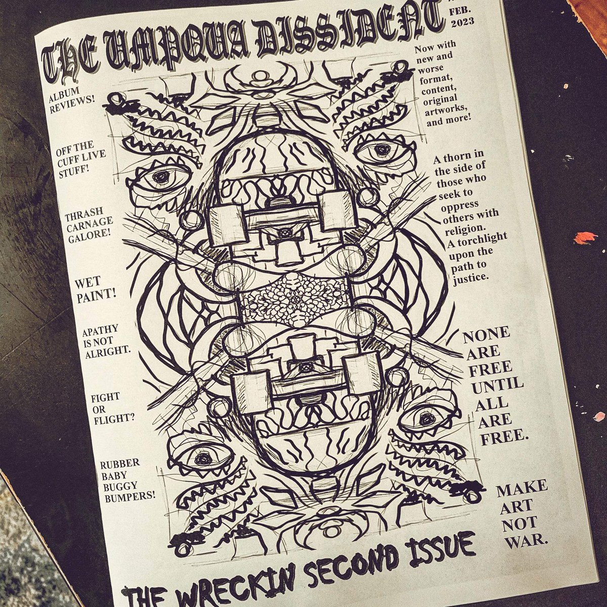widespread_haze's tweet photo. So stoked our album 'Move' gets a review in The Wreckin Second Issue of Roseburg's music #zine The Umpqua Dissident! #oregonmusic #indiemusic #NewMusicFriday https://t.co/yNMEs8DrcP