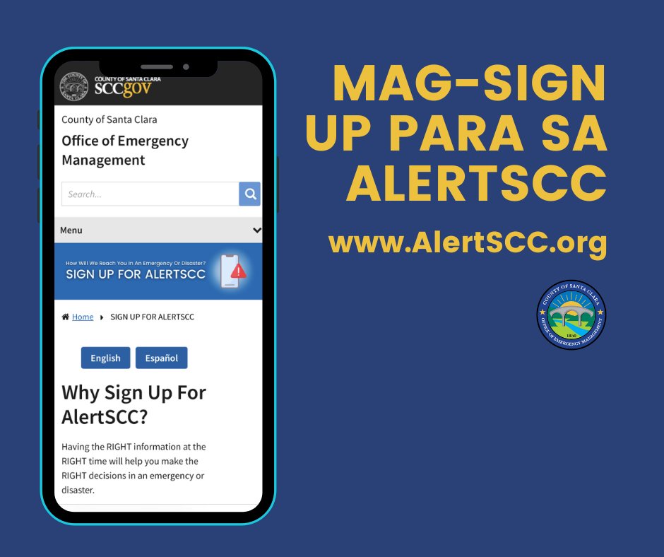 Santa Clara County Office of Emergency Management on Twitter "Magsign