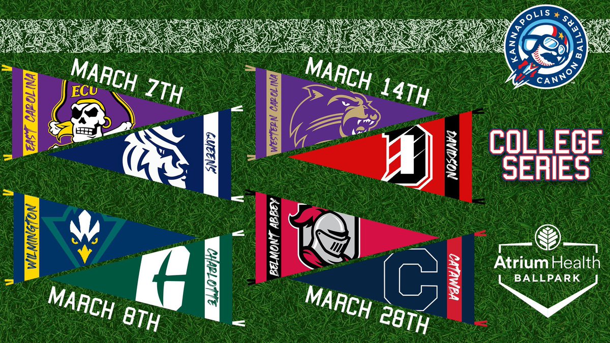 Kcannonballers's tweet photo. We’ve got more college baseball on deck! Tickets for our 2023 college series games are on sale now. 

Buy Tickets: https://t.co/D8r2jqMNww https://t.co/9ykea0RAJw