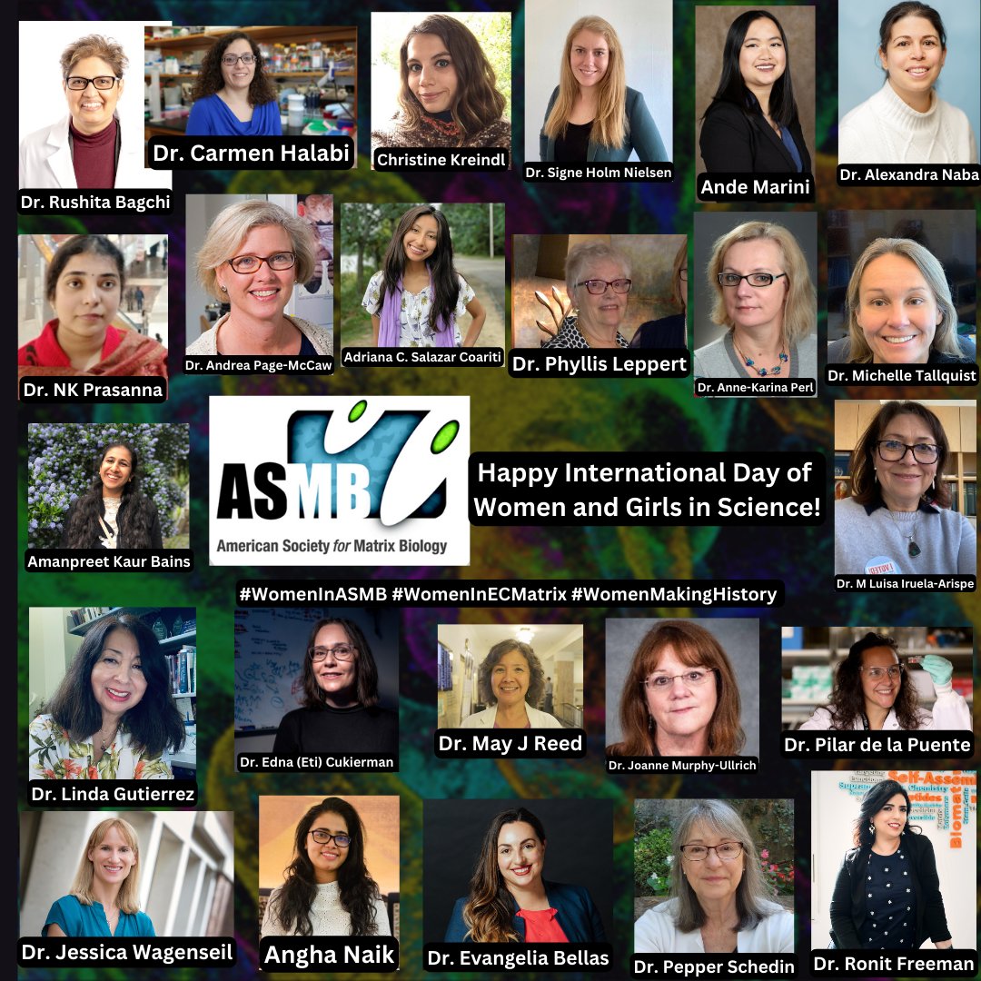 amsocmatbio's tweet photo. Thank you to all the #WomenInASMB who shared their stories with us for International Women and Girls in Science Day! And thank you for what you're doing for future female scientists! Please check out the full graphic at https://t.co/t4jPVd8AkM!
#WomeninECMatrix #WomenInSTEM https://t.co/jbaLxrITaW