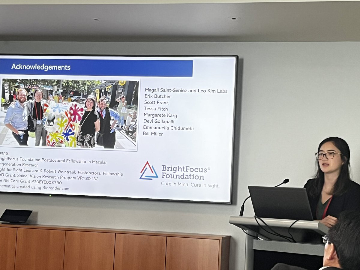 EyeDaisyShu's tweet photo. Thanks for coming by my talk at @iserworld #iser2023 #iserwow2023 on metabolic changes during retinal EMT! Great session and discussion on the origin of the myofibroblast! @StGeniezLab @ErikRButcher https://t.co/ntXJKxSIMR