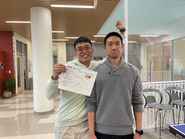 Dougherty Lab WashU (@carperibosomam) on Twitter photo A year in the making! Today we crowned the champion of our DocOlympicsā¢ļø Ping Ping tournament. In the finale, we had Jiayang āIām leaving for a real salaryā <a href="/WikkyChen/">Jiayang (Wiki) Chen, PhD</a> - Allen āheās finally gone!ā Yen faced off in what, according to Jiayang, was supposed to be a quick 2x 11-4 win A year in the making! Today we crowned the champion of our DocOlympicsā¢ļø Ping Ping tournament. In the finale, we had Jiayang āIām leaving for a real salaryā <a href="/WikkyChen/">Jiayang (Wiki) Chen, PhD</a> - Allen āheās finally gone!ā Yen faced off in what, according to Jiayang, was supposed to be a quick 2x 11-4 win