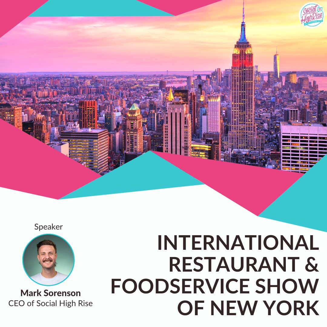 We're excited to go to the International Restaurant &amp; Foodservice Show of NY! <a href="/TheFoodShows/">The Food Shows</a> Find us at Booth 2048.📍 Don't miss Mark's presentation: “5 Secret Social Media Moves That Will Get Your Guests to Spend Even More” March 5th at 1 PM EST on the Business Solutions Stage!💥