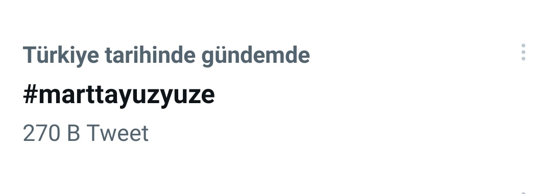 Az kaldı millet #marttayuzyuze