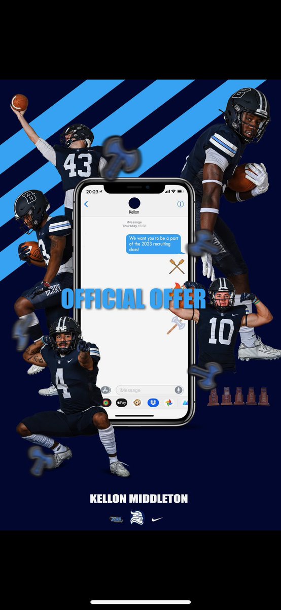 Blessed to receive an offer from <a href="/BerryFootball/">Berry Football</a>