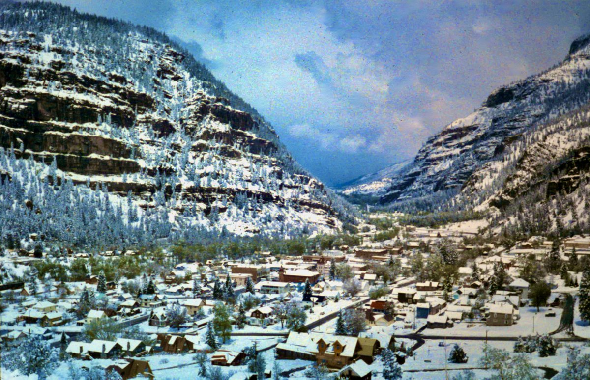 My Favorite Colorado Town? - May 1985                              #GUESS #NaturePhotography #towns #mountains #mountaintown #Snowfall #NatureBeauty #Colorado #travelphotography #travel