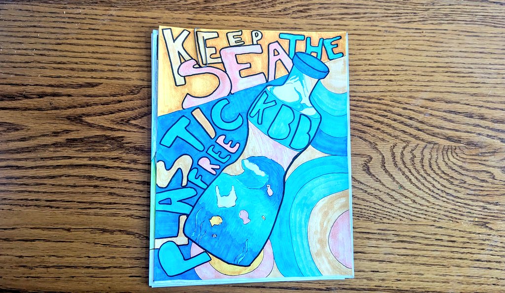 CBHSArt's tweet photo. Our 7-12 art students created Keep Brevard Beautiful Environmental Art Contest Posters to promote the Trash Bash event on April 1, 2023 @KBBeautiful_ look at these beautiful designs! #trashbash  #keeptheseaplasticfree @CocoaBeachPrin https://t.co/mWEJoIIJ4m