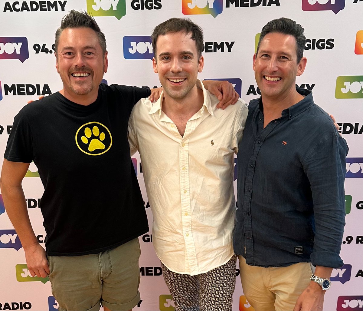 whoismaikee's tweet photo. Paul and Ando are a DELIGHT! Weekends on Joy interview. We spoke Electric Lovers, online dating culture, my time as a musician in the Navy being a sailor and I even got offered a date 🤪💕 BIG LOVE 🙏🏼💕 https://t.co/YK6Vdlty9M
