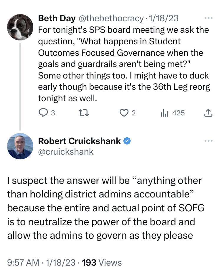 DallasR_'s tweet photo. These tweets from Seattle confirm what I suspected. At a time when bold action from school boards seems most needed, boards across the country are being fitted with #SOFG straight jackets in the form of committee diets and policy diets by CGCS. https://t.co/dJbreLPVuo