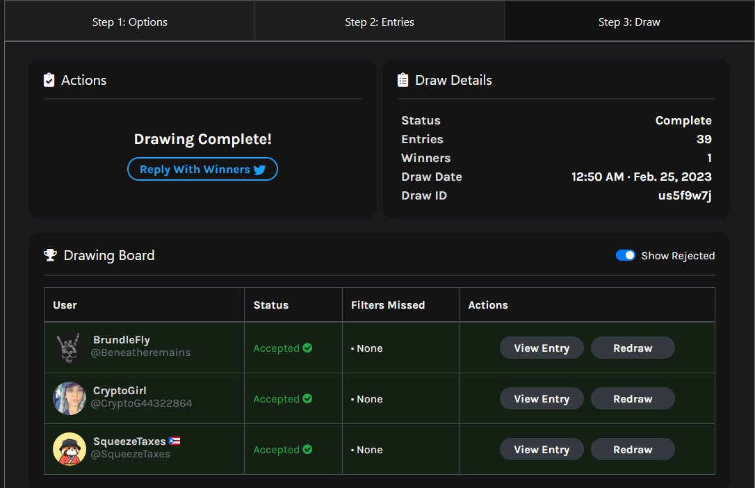 Congratulations to <a href="/Beneatheremains/">BrundleFly</a> @CryptoG44322864 <a href="/SqueezeTaxes/">Squeeze Taxes 🇵🇷 (Reflection Arc)</a> for winning our latest giveaway. Welcome onboard as the first relayer's of $SEC and taking home 0.15 ETH each.

Dm me via TG.