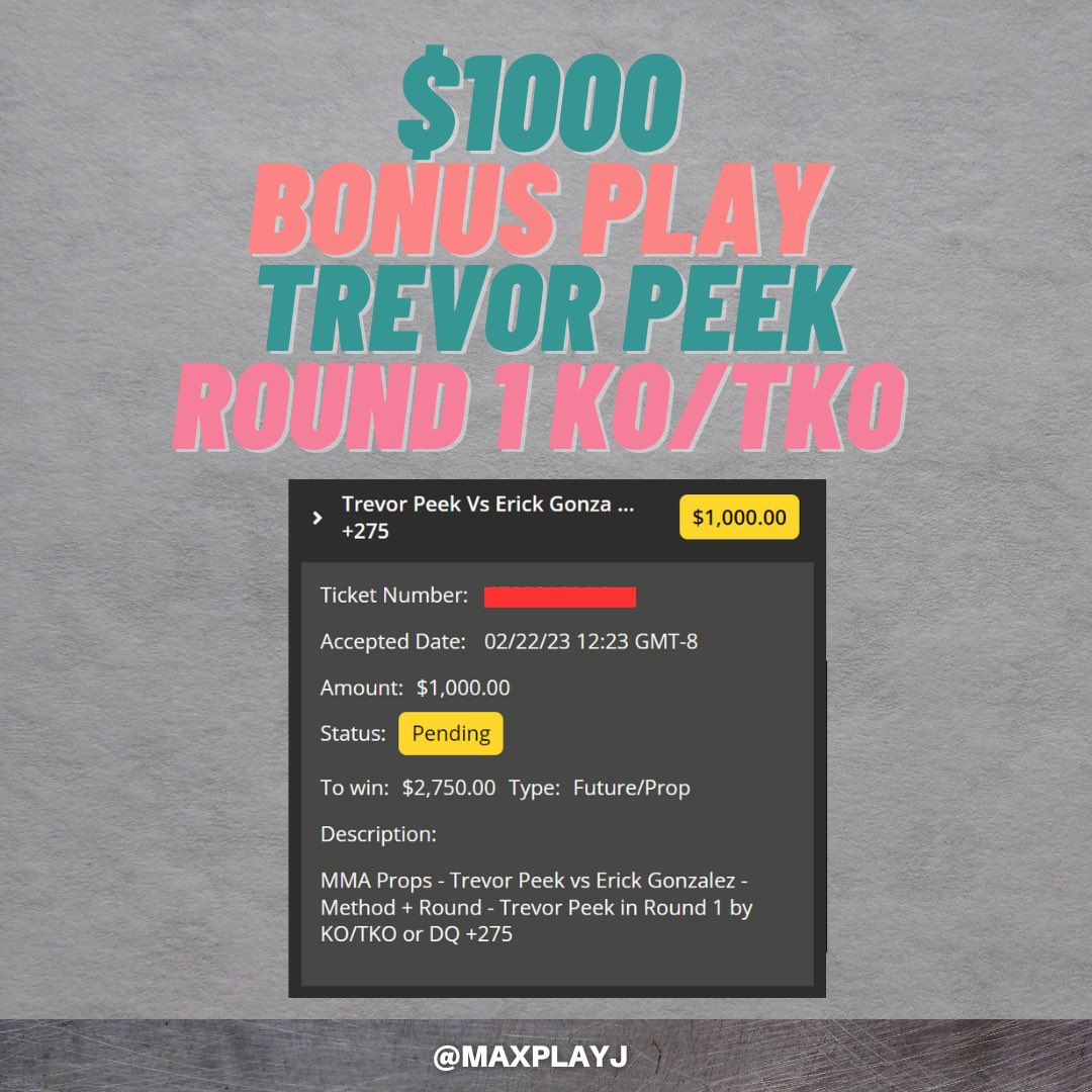 MY PLAYS! I DONT REALLY USE TWITTER BUT IM GOING TO START! CHECK MY IG! #ufcfightnight #ufcfightnight70 #ufc