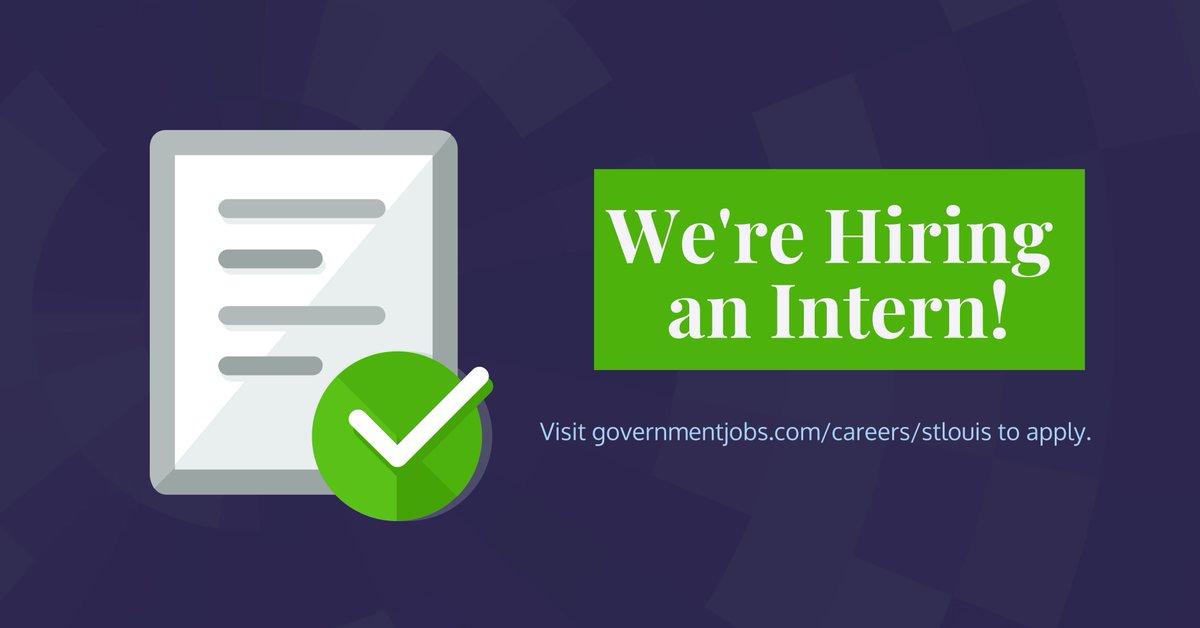 STLCOPlanning's tweet photo. The Planning Department is hiring a summer intern! Candidates pursuing a graduate degree in Planning, Community Development, Public Administration, Civil Engineering or other allied professions are encouraged to apply. The internship has a minimum 300-hour commitment at $15/hour. https://t.co/1dBENG9Pdj