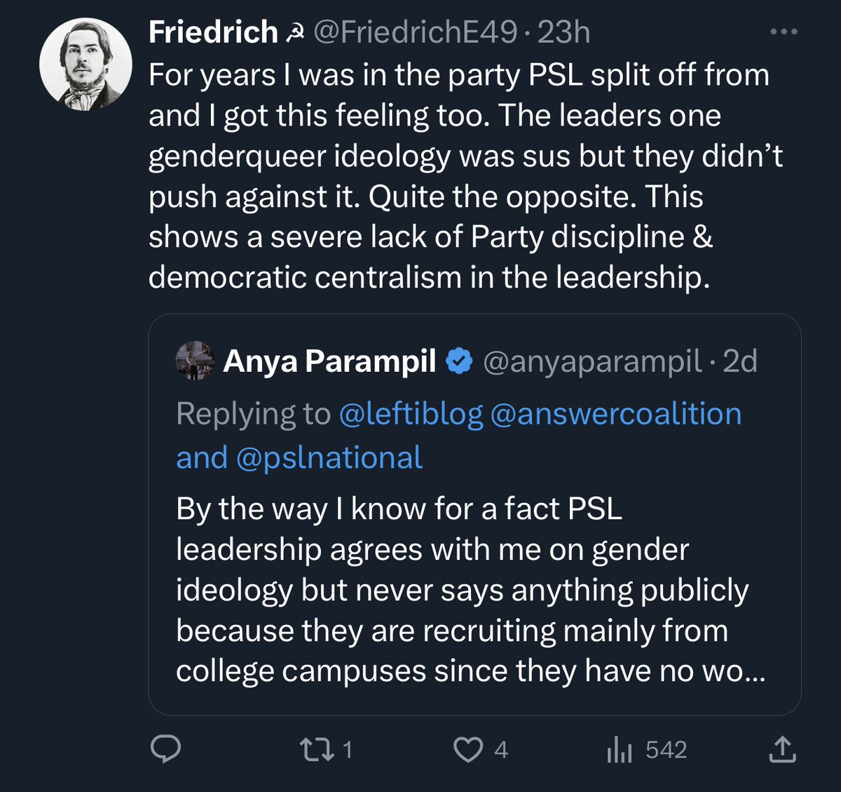 karaokecomputer's tweet photo. What’s funny about these weirdos is that nearly every single one of them is bullshitting on their org experience. You can tell just by the way they talk about “workers” in the abstract as if transgender workers don’t exist and as if workers don’t know or work with trans people! https://t.co/A8ZQZENwe9