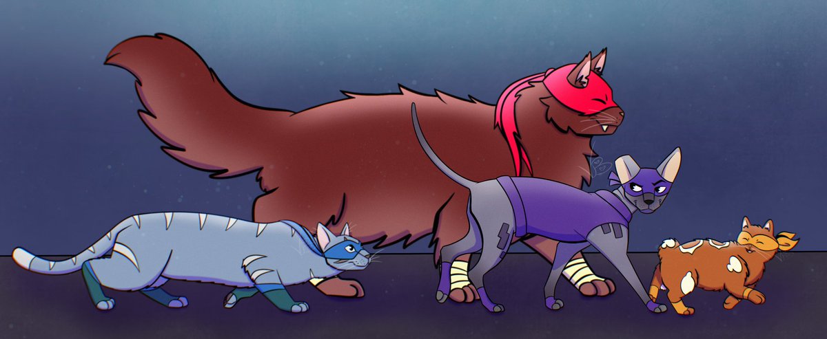 ValebotB's tweet photo. My version of turtles as cats 🐱💜❤️💙🧡
#rottmntmovie #fanart #valebot #procreate #digitaldrawing #digitalart #art #rottmnt #riseoftheteenagemutantninjaturtles #TMNT #RiseoftheTMNT #SaveRiseoftheTMNT #turtle #TMNTtober #Cat #tmntfanart #rottmntfanart #catart #rottmntleo https://t.co/AhRPlnlrJs
