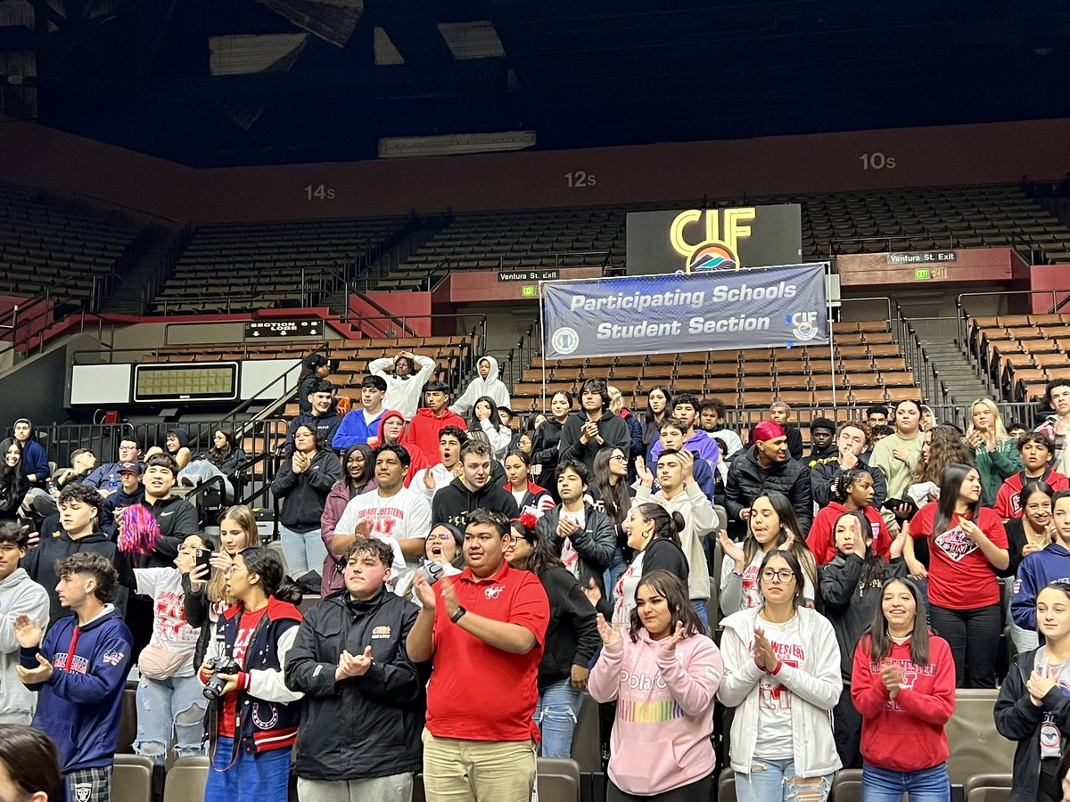 CIF Central Section on Twitter "On the other side of the arena, it’s