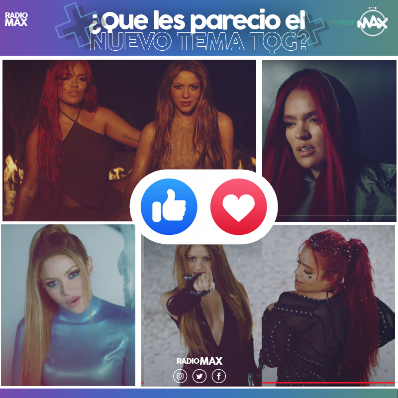 RadioMaxOnline1's tweet photo. #radiomax #SeEscuchaBien #karolG #Shakira  #Estrenos #TQG 
Tras meses de espera y mucha expectativa, los fanáticos de las artistas colombianas Shakira y Karol G ya pueden disfrutar de su nuevo tema 'TQG'.  🔴https://t.co/g4gRKASsEk
✅Descarga APP  ! https://t.co/btifHjkzFQ📲 https://t.co/Y2h0UMp5i4