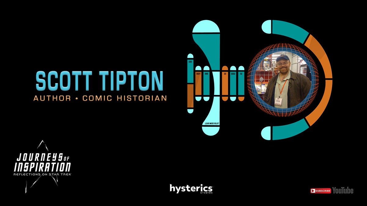 HystericsStudio's tweet photo. NOW STREAMING:  Author and comic historian, Scott Tipton talks Star Trek, creating Trek comics with his brother, David, and much more!  https://t.co/LVReMeXPt0  #scifi #inspiration #streaming #StreamingNow #StarTrek #startrektos #startrektng #startrekds9 #StarTrekVoyager https://t.co/4CF70qBUr8