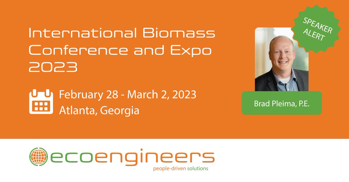 EcoEngineers (@ecoengineers1) on Twitter photo We are happy to announce that EcoEngineers’ President Brad Pleima is speaking at the 2023 International Biomass Conference & Expo, discussing The Future of Renewable Natural Gas (RNG) as part of a panel!
bit.ly/3Z6lmhK
#Conference #Speaker #RNG <a href="/BiomassMagazine/">Biomass Magazine</a> We are happy to announce that EcoEngineers’ President Brad Pleima is speaking at the 2023 International Biomass Conference & Expo, discussing The Future of Renewable Natural Gas (RNG) as part of a panel!
bit.ly/3Z6lmhK
#Conference #Speaker #RNG <a href="/BiomassMagazine/">Biomass Magazine</a>