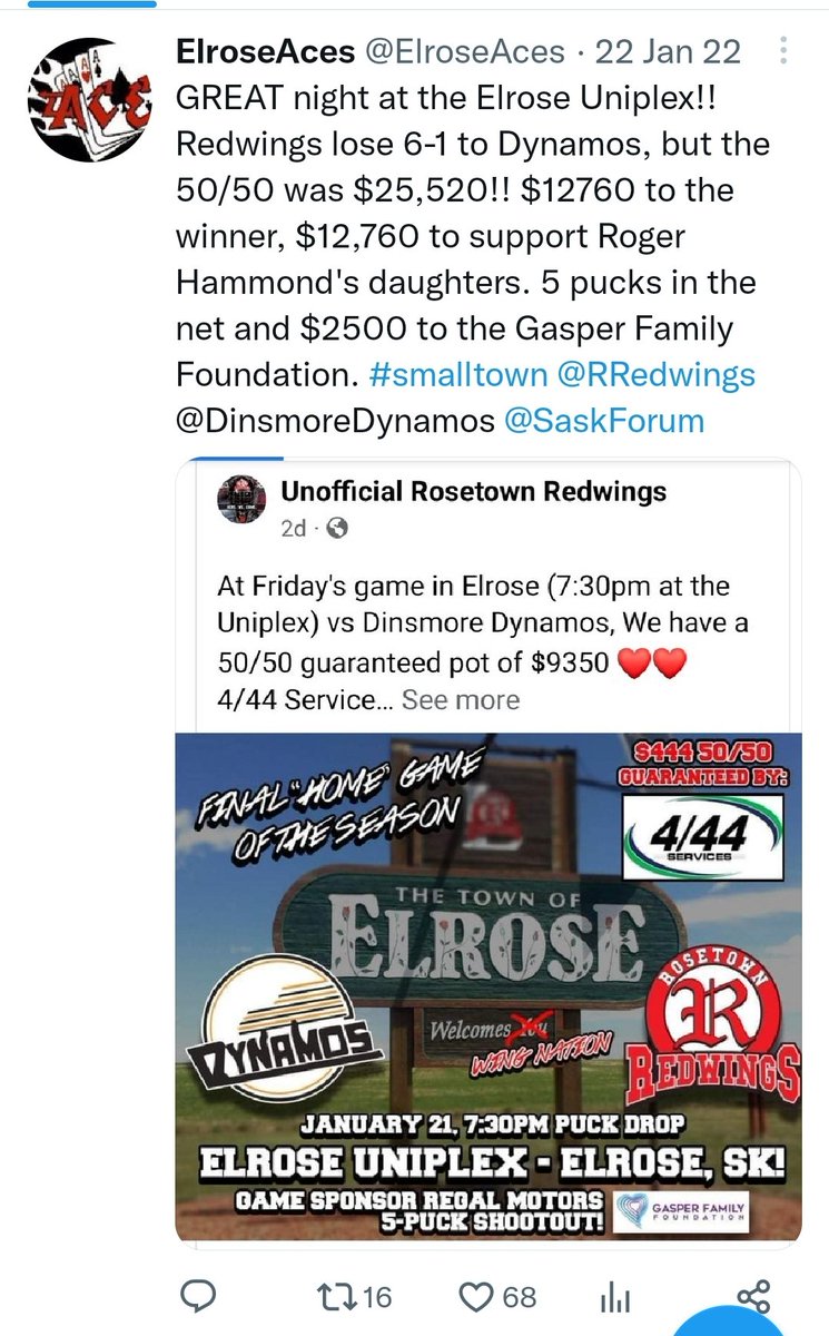 ElroseAces's tweet photo. @MondayNooner @SaskForum Last year, but still 🤯 https://t.co/uRURnvVnv7