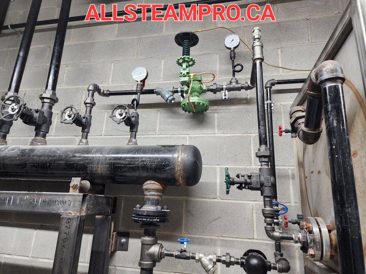 AllSteamPro's tweet image. Steam injector self acting valve installation for a steam boiler feed tank system. 
allsteampro.ca 888-222-8670 
#boiler #steam #allsteamro