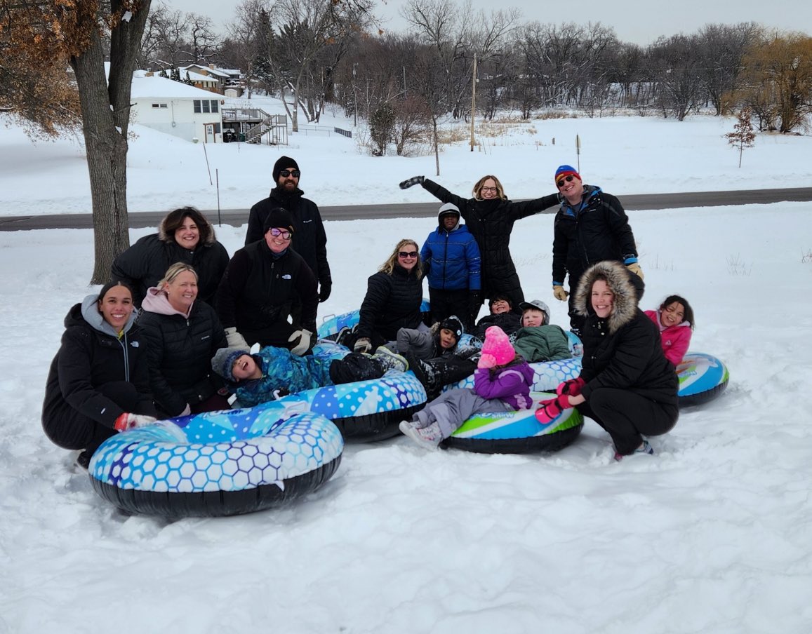 A small group of students got to go sledding this afternoon. Such fun in the fresh snow. ❄️🛷