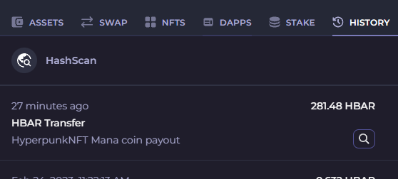 Njr05055's tweet photo. Just received my first payout from @HyperpunkNFT.
I have to say it's Juicyyyyyyyyyy 🔥🔥🔥
#Hyperpunks #HBARNFTs #HederaNFTs https://t.co/ZFrOdiiIfj
