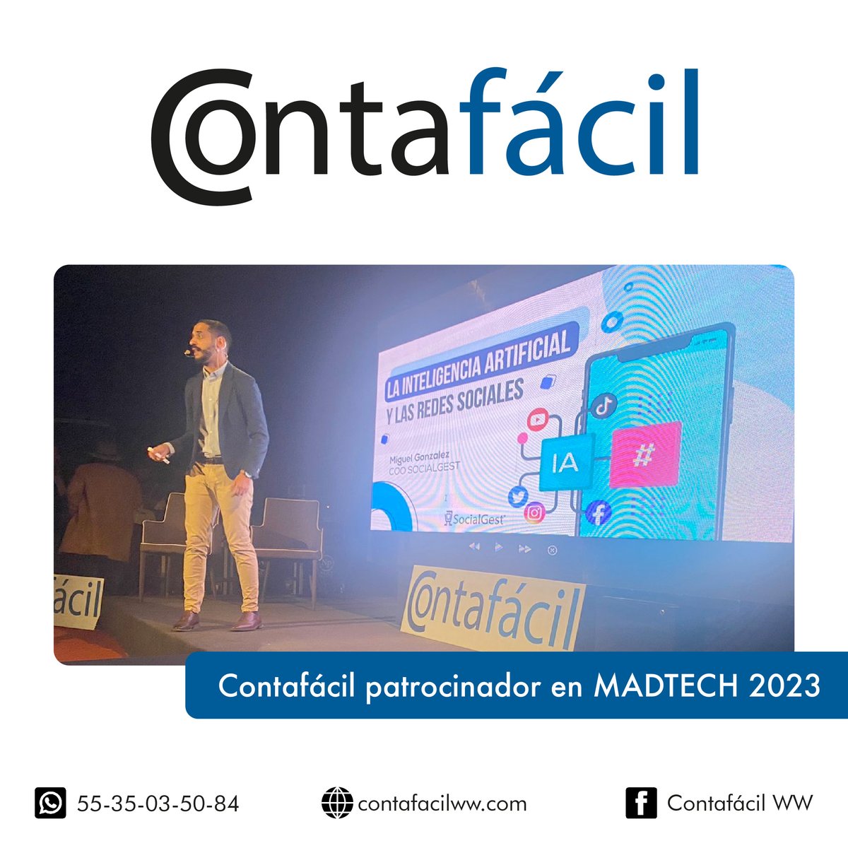 Contafcil1's tweet image. Fotos del evento de ayer en el que Contafácil participó como patrocinador en MADTECH 2023
Los esperamos en las siguientes ediciones.
Para más información visita: contafacilww.com
.
.
.

.
#klika #mkt #madtech