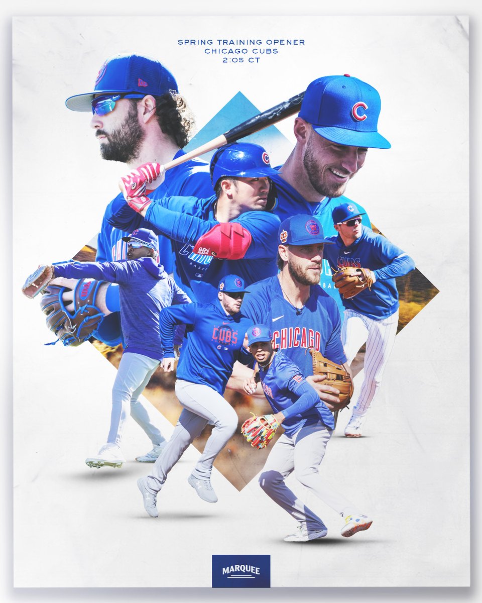 WatchMarquee's tweet photo. Cubs baseball is back! https://t.co/2N3NsqbgCJ