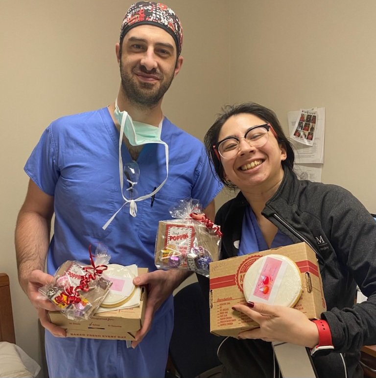 AdvocateSurgery's tweet photo. Thank you to GME, our program, and our PC Katie Esparza for all the yummy treats on #ThankaResidentDay

#foodisalovelanguage #residentappreciation
#surgeryresidency https://t.co/PFl1R9fwNZ
