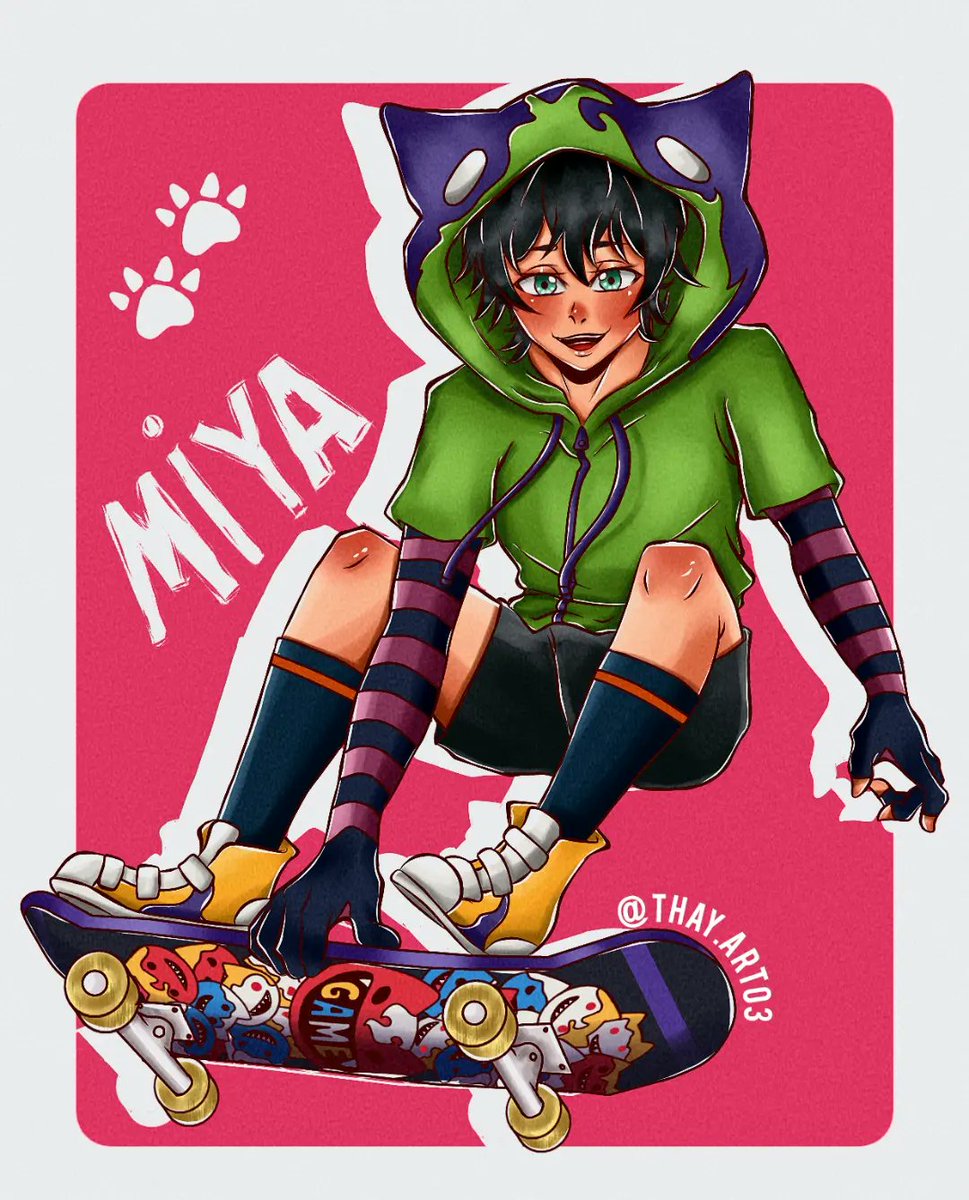Thayart03's tweet photo. Fiz um desenho fanart do miya de sk8 the infinity ❤️💕💕 https://t.co/oTBhiSnpYL