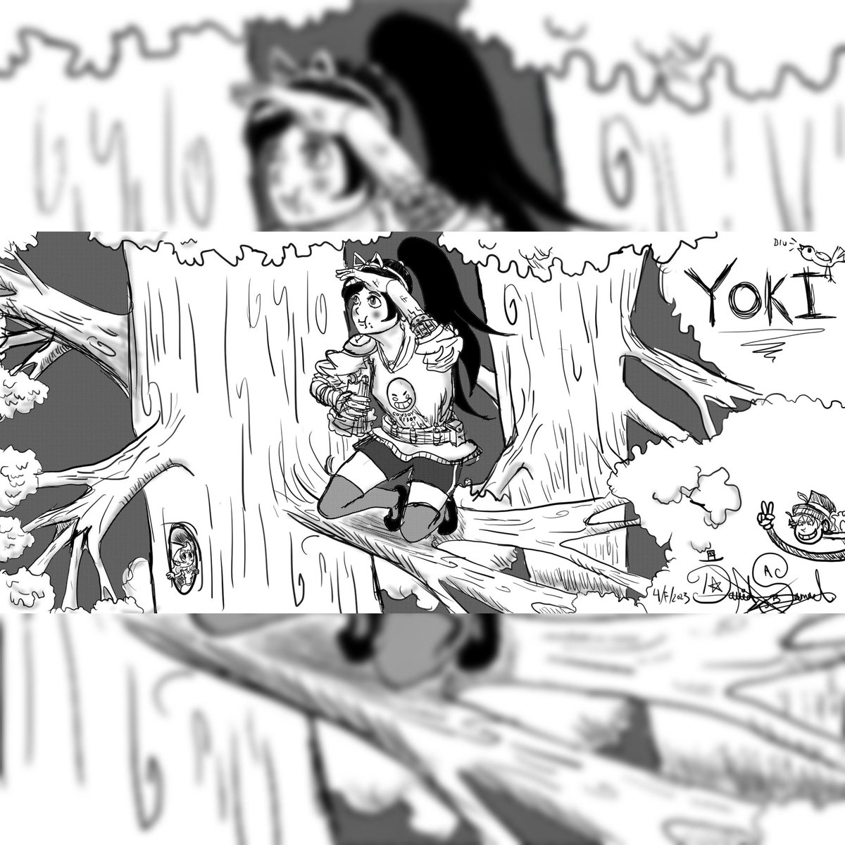 DouglasDJack1's tweet photo. El dibujo lo hice demasiado grande así que tuve que reducir la foto XD, la dibuje con la idea de que fuera un ninja #dibujo #dibujodijital #ninja #manga #anime #artedijital https://t.co/zVYQnJYqmI