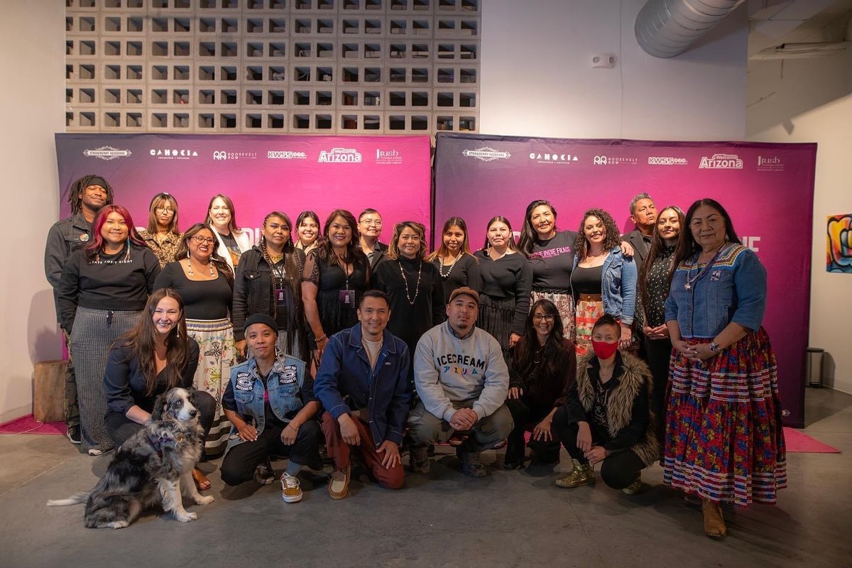 NMCCAP's tweet photo. #Orginalstorytellersnight at @CahokiaPhx Team got to be a part of the first ever #CreativeHappyHour! This was the VERY FIRST time the Indie Film Fest has had a night that recognizes & celebrates Native creators & their contributions to film, creative shorts and live storytelling. https://t.co/vTA36OodjK