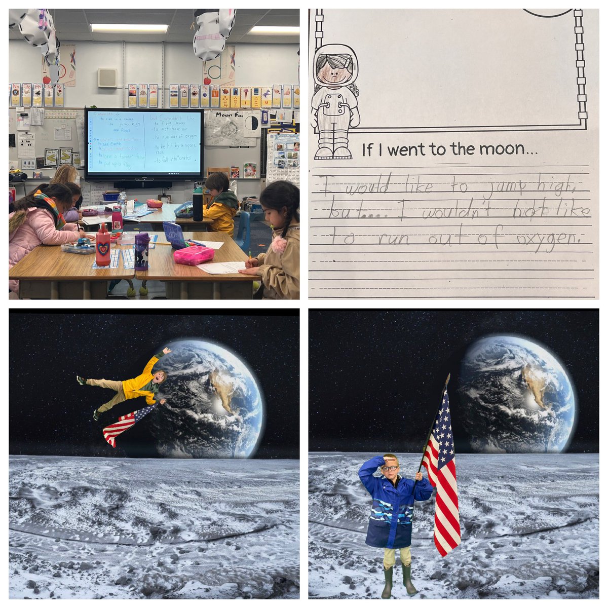 So fun bringing Mrs. Lewis’ students writing to life by allowing them to visit the moon via the green screen! Watching the way Mrs. Lewis taught this writing lesson to her 1st graders was inspirational! @EARTHS_Magnet @DoInkTweets @MissHCarroll