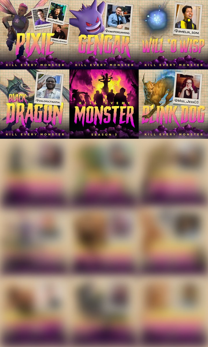KEMpodcast's tweet photo. Season 3 of Kill Every Monster starts March 6th! https://t.co/tei7Dn5rII